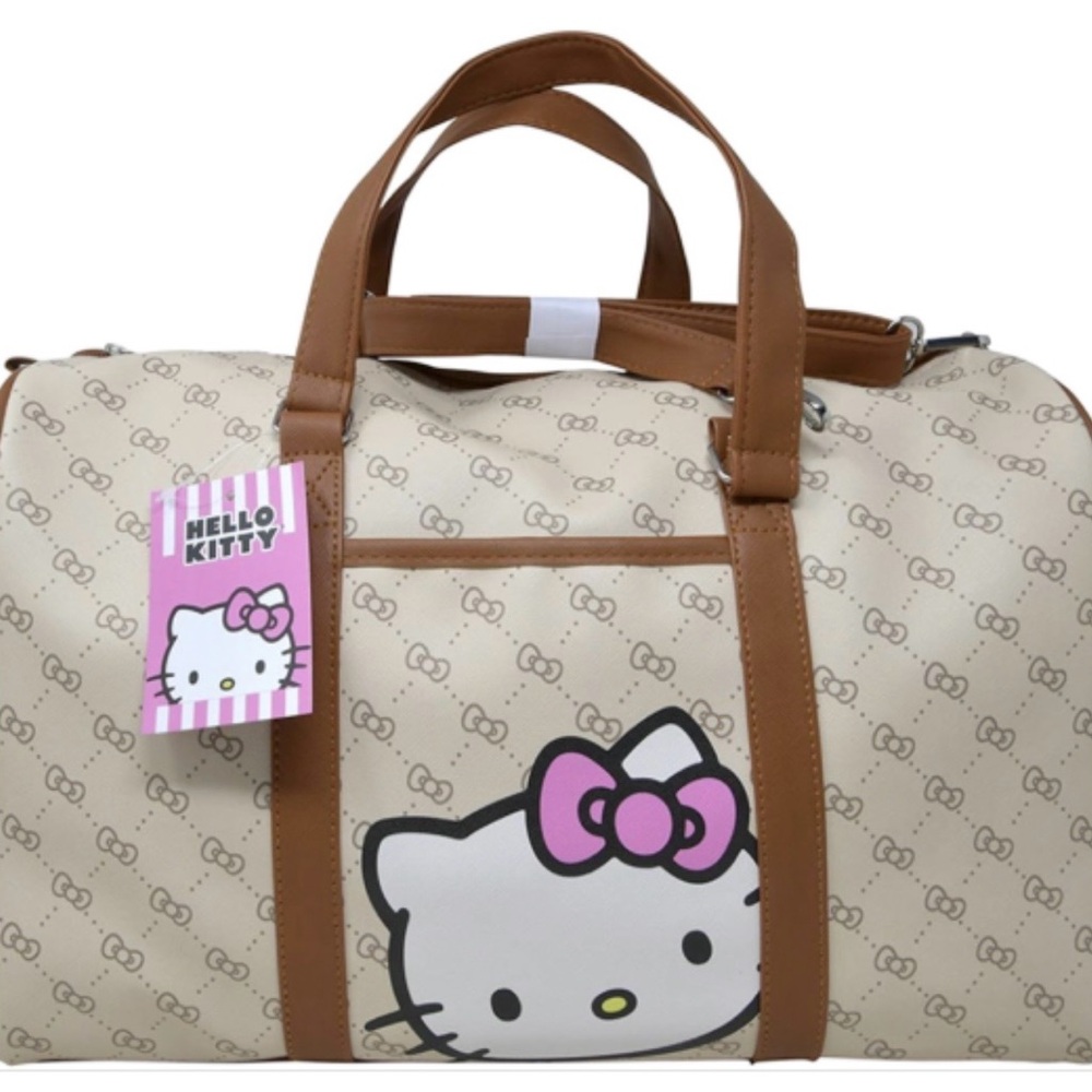 NWT- Hello Kitty Deluxe Duffle Bag